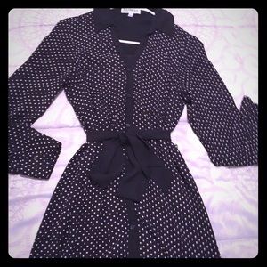 Polka dot express shirtdress